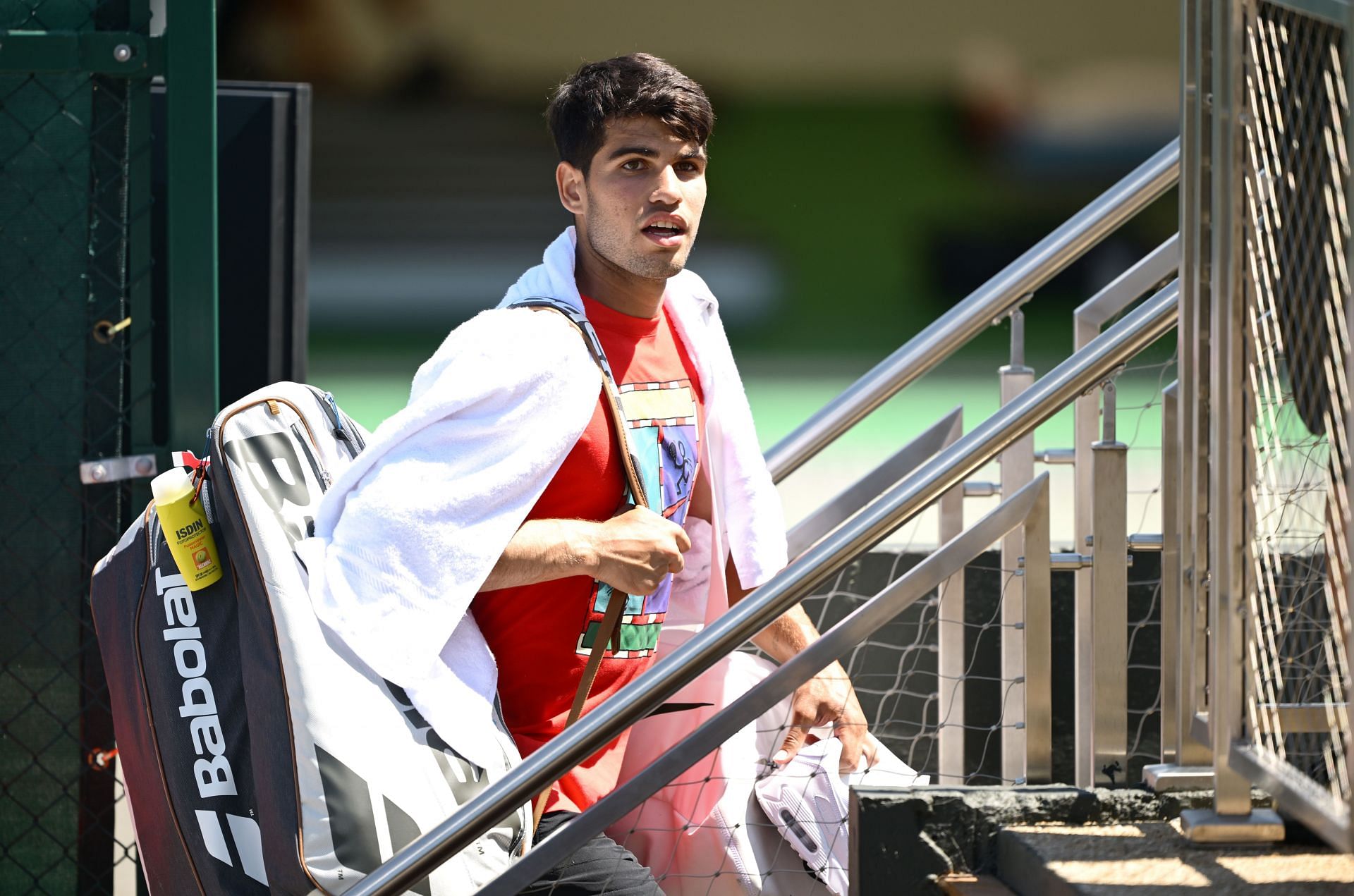 Carlos Alcaraz at Wimbledon 2025. (Photo: Getty)